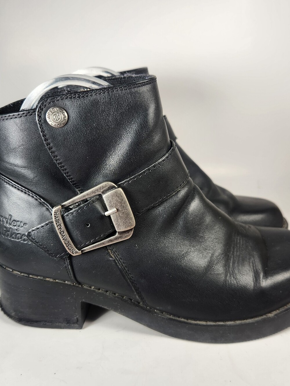 HARLEY DAVIDSON Womens Khari Boot Black Size 8 Black Harness Motorcycle 84180